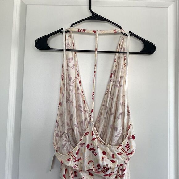 Free People Daria Floral Halter Racerback Split Maxi Dress - Picture 5 of 7